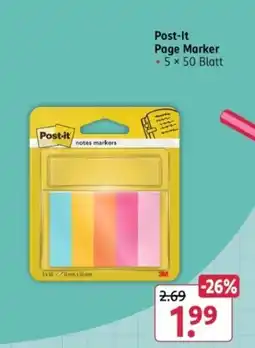 Rossmann Post-it Page Marker Angebot