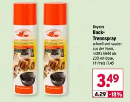 Wasgau Boyens Back-Trennspray Angebot