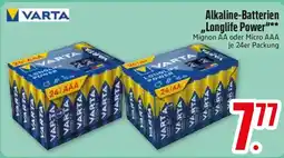 Edeka VARTA Alkaline-Batterien „Longlife Power" Angebot