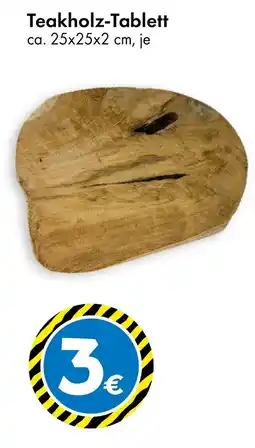 TEDi Teakholz-Tablett Angebot