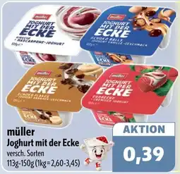 Aktiv Irma müller Joghurt mit der Ecke Angebot