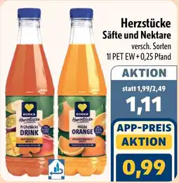 Aktiv Irma EDEKA Herzstücke Säfte und Nektare Angebot