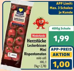 Aktiv Irma Herzstücke Leckerbissen Mini Rispentomaten Angebot