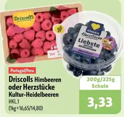 Aktiv Irma Driscolls Himbeeren oder Herzstücke Kultur-Heidelbeeren Angebot