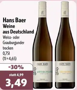 Aktiv Irma Hans Baer Weiss- oder Grauburgunder trocken Angebot