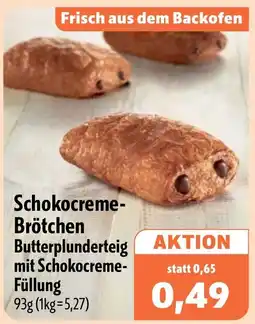 Aktiv Irma Schokocreme-Brötchen Butterplunderteig mit Schokocreme-Füllung Angebot