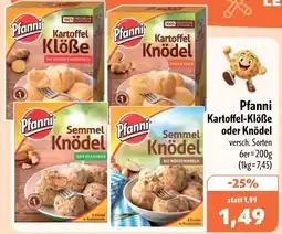 Aktiv Irma Pfanni Kartoffel-Klöße oder Knödel Angebot