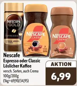 Aktiv Irma Nescafe Espresso oder Classic Löslicher Kaffee Angebot