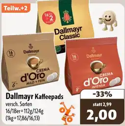 Aktiv Irma Dallmayr Kaffeepads Angebot