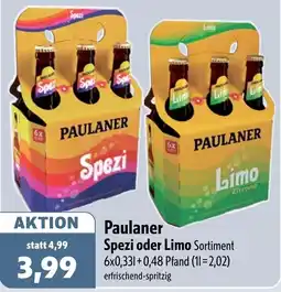 Aktiv Irma Paulaner Spezi oder Limo Angebot