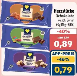 Aktiv Irma EDEKA Herzstücke Schokolade Angebot