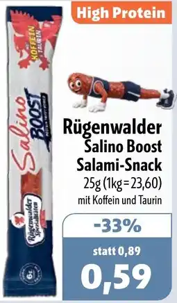 Aktiv Irma Rügenwalder Salino Boost Salami-Snack Angebot