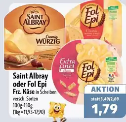 Aktiv Irma Saint Albray oder Fol Epi Frz. Käse in Scheiben Angebot