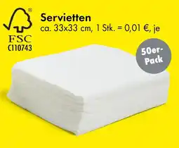 TEDi Servietten Angebot