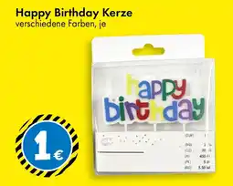 TEDi Happy Birthday Kerze Angebot