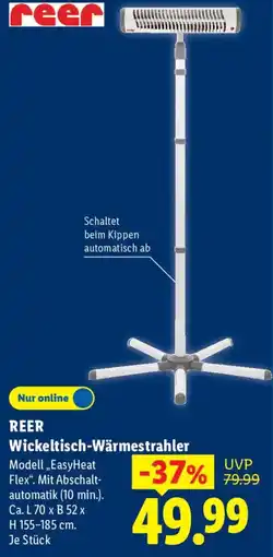 Lidl REER Wickeltisch-Wärmestrahler Angebot