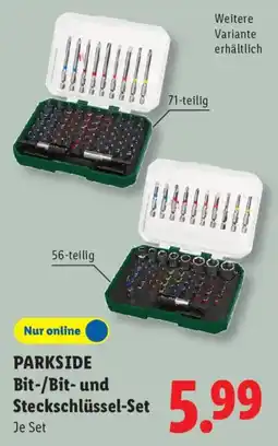 Lidl PARKSIDE Bit-/Bit- und Steckschlüssel-Set Angebot