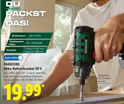 Lidl PARKSIDE Akku-Bohrschrauber 20 V Angebot