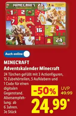 Lidl Minecraft Adventskalender Minecraft Angebot