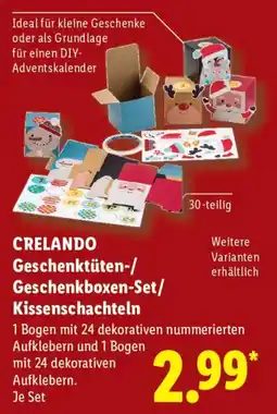 Lidl CRELANDO Geschenktüten-/Geschenkboxen-Set/Kissenschachteln Angebot