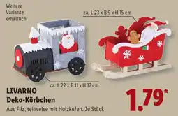 Lidl LIVARNO Deko-Körbchen Angebot