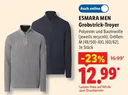 Lidl ESMARA MEN Grobstrick-Troyer Angebot