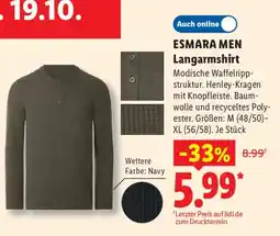 Lidl ESMARA MEN Langarmshirt Angebot