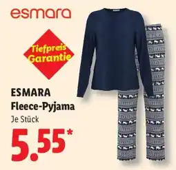 Lidl ESMARA Fleece-Pyjama Angebot
