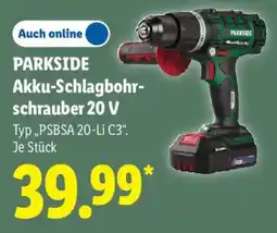 Lidl PARKSIDE Akku-Schlagbohrschrauber 20 V Angebot
