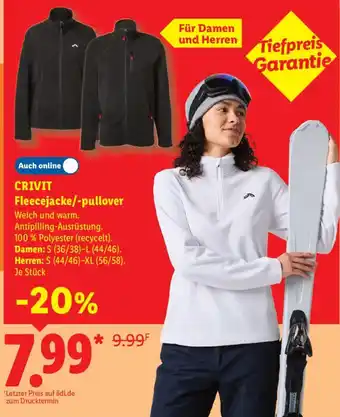 CRIVIT Fleecejacke/-pullover