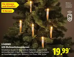 Lidl LIVARNO LED-Weihnachtsbaumkerzen Angebot