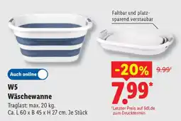 Lidl W5 Wäschewanne Angebot