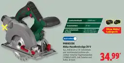 Lidl PARKSIDE Akku-Handkreissäge 20 V Angebot