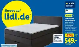 Lidl SUN GARDEN Boxspringbett Angebot
