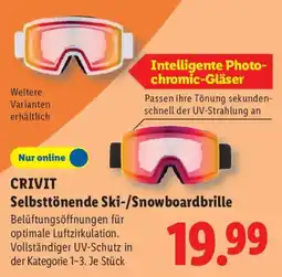 Lidl CRIVIT Selbsttönende Ski-/Snowboardbrille Angebot