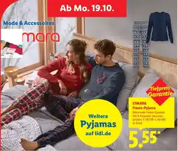 Lidl ESMARA Fleece-Pyjama Angebot