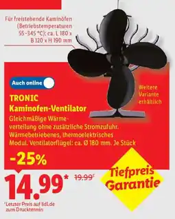 Lidl TRONIC Kaminofen-Ventilator Angebot
