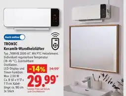 Lidl TRONIC Keramik-Wandheizlüfter Angebot