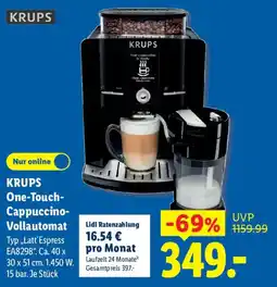 Lidl KRUPS One-Touch-Cappuccino-Vollautomat Angebot