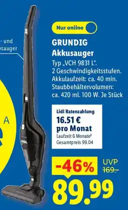 Lidl GRUNDIG Akkusauger Angebot