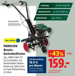 Lidl PARKSIDE Benzin-Gartenkultivator Angebot