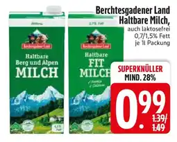 Edeka Berchtesgadener Land Haltbare Milch Angebot