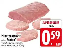 Edeka Minutensteaks oder Braten Angebot