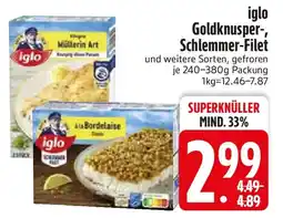 Edeka iglo Goldknusper-, Schlemmer-Filet Angebot