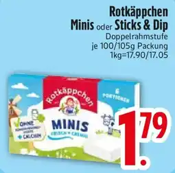 Edeka Rotkäppchen Minis oder Sticks & Dip Angebot