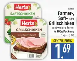 E-Center Herta Farmer-, Saft- oder Grillschinken Angebot