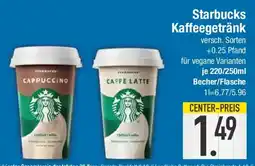 E-Center Starbucks Kaffeegetränk Angebot