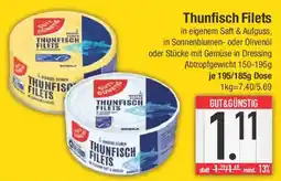 E-Center GUT & GÜNSTIG Thunfisch Filets Angebot