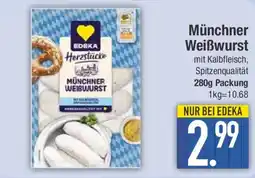 E-Center EDEKA Herzstücke Münchner Weißwurst Angebot
