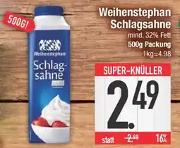 E-Center Weihenstephan Schlagsahne Angebot